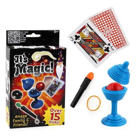 New Funny Magic Props Set for Kids Children Magic Tricks Toys Beginner Kit Set Magic Performing Props Puzzle Toy