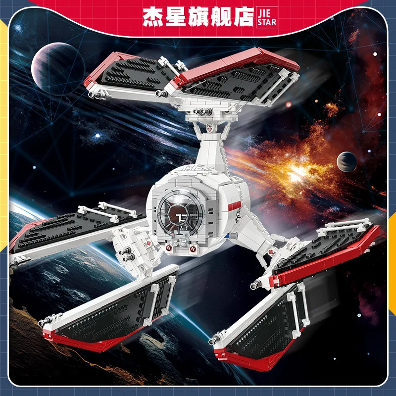 

Interstellar Battleship Series Defender and Attacker Fighter Jet Children's Educational Assembly Model Toy