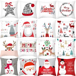 45*45 Christmas Cushion Cover Pillowcase Merry Christmas Decoration Cushion Pillow Cases Home 2025 Xmas Gifts Pillow Covers