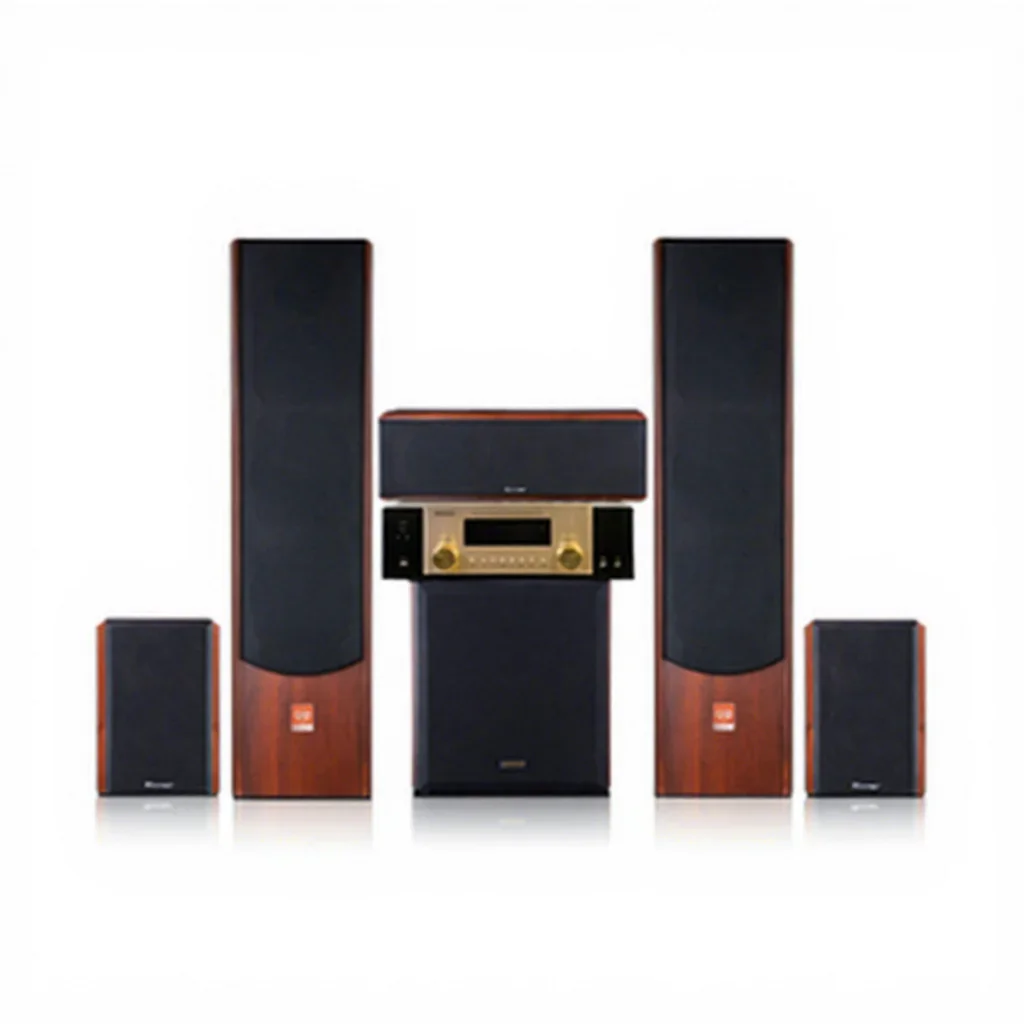 1000W Subwoofer Amplifier Dob 5 1 Home Theater System Audio Set Surround HiFi Wood Amplifiers Speaker