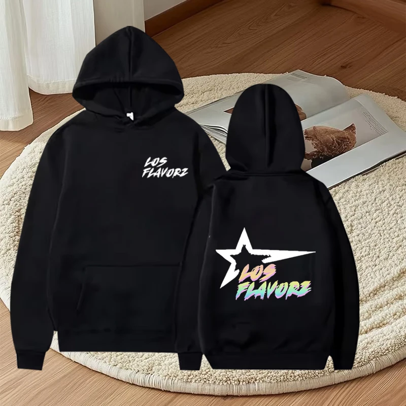 

Rapper Dei V LOS FLAVORZ 2025 New Album hoodie men women vintage Long sleeve streetwear print Graphics oversized hoodie unisex