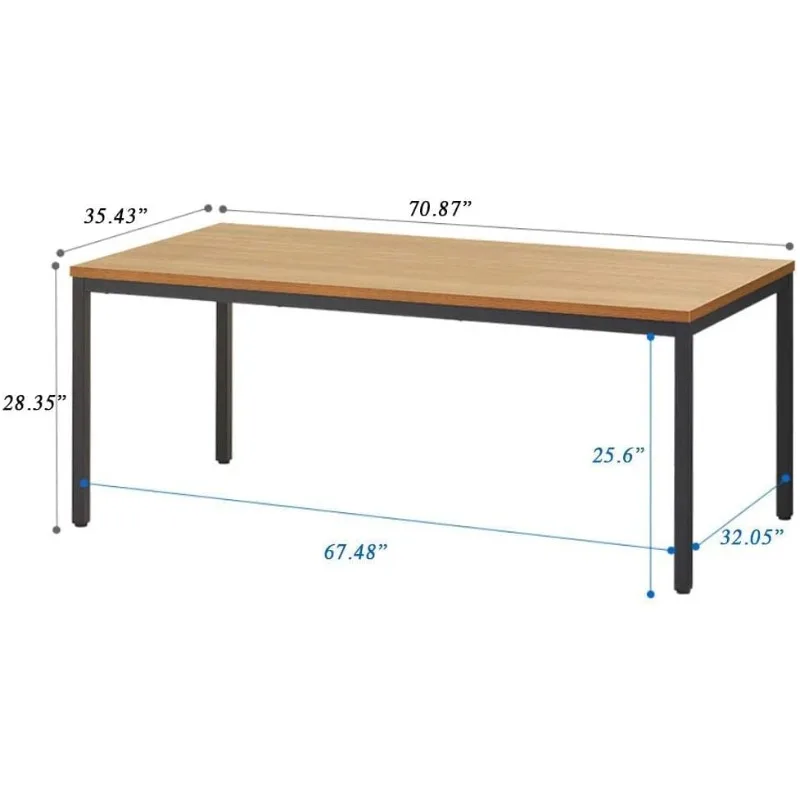 Grande Estilo Moderno Simples Mesa do Computador, Workstation, Resistente Mesa, Mesa de Escritório, Workstation, 36x72 Polegadas