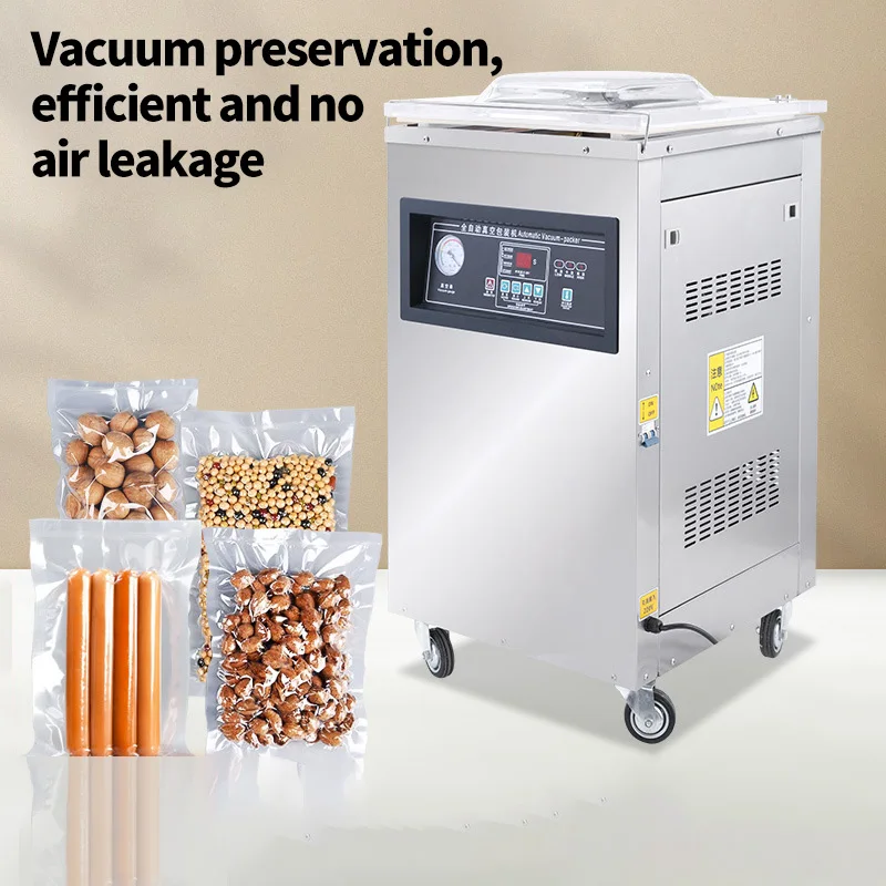 Dz-500 Best Price  Multi-Function Industrial Pump Double Seal Large Chamber Sausage Coffee Bean Packer Vacuum Packaging Machine