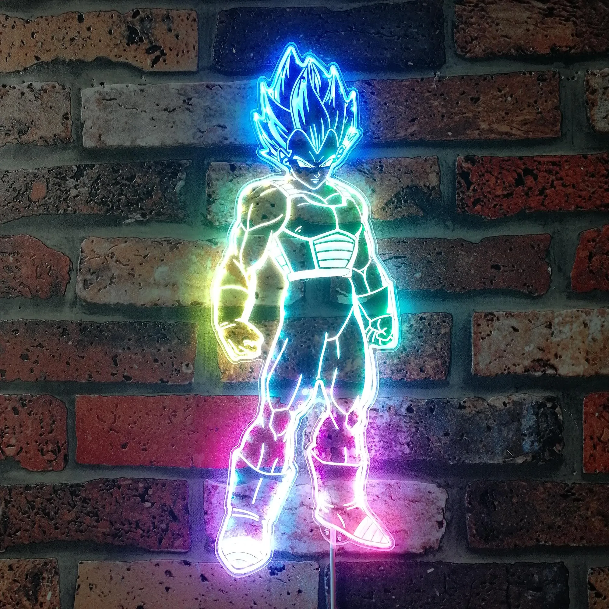 Dragongoku Dynamic RGB Edge Lit LED Sign, Game Room Decor, Gaming Night Light