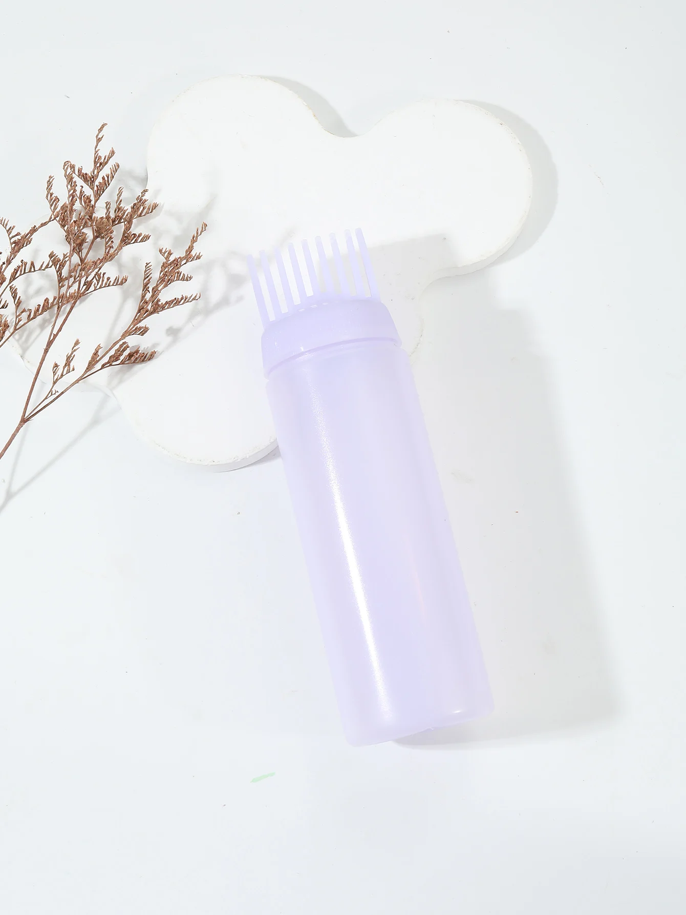 1 Stück Kammförmige Haarfärbeflasche, Haarfärbepinsel-Flasche, mit Markierungen, wiederverwendbar für Haaraccessoires – Detail 5