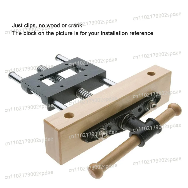 10 Inch Lightweight Woodworking Table Vise Double Connecting Rod Workbench Clamping Fixture