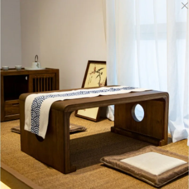 Wooden bay window small table stackable tatami coffee table Japanese style