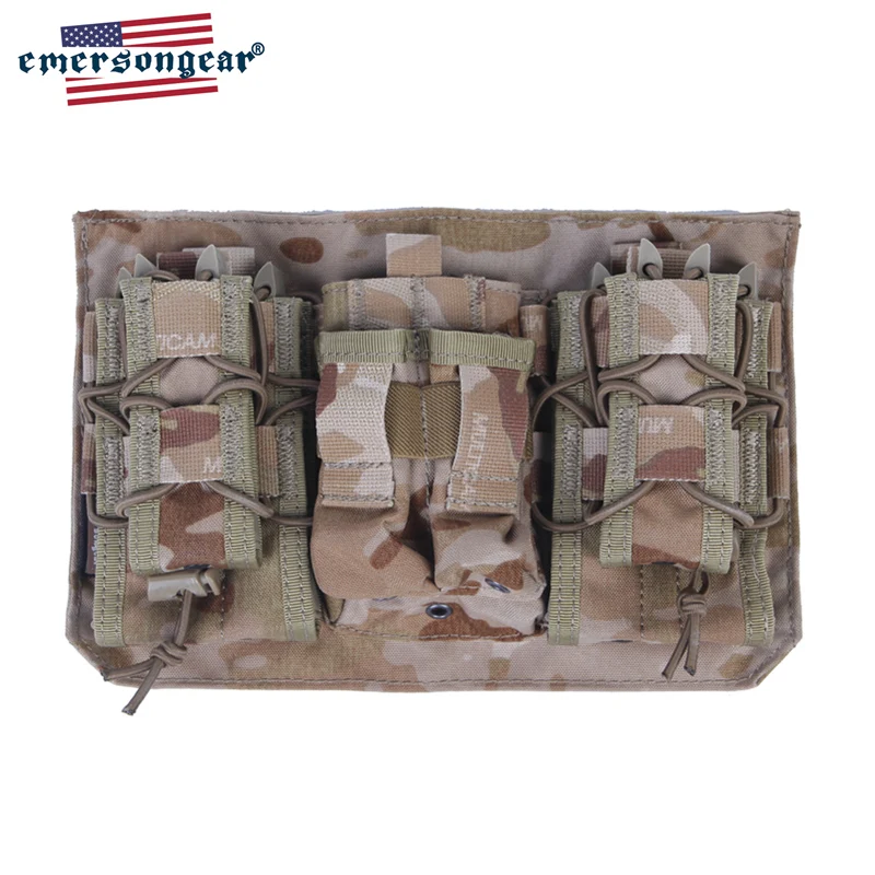 

Emersongear Tactical Magazine Pouch Molle Modular Assault Front Panel Pistol Triple Mag Bag Hunting Hiking Combat Milsim Nylon