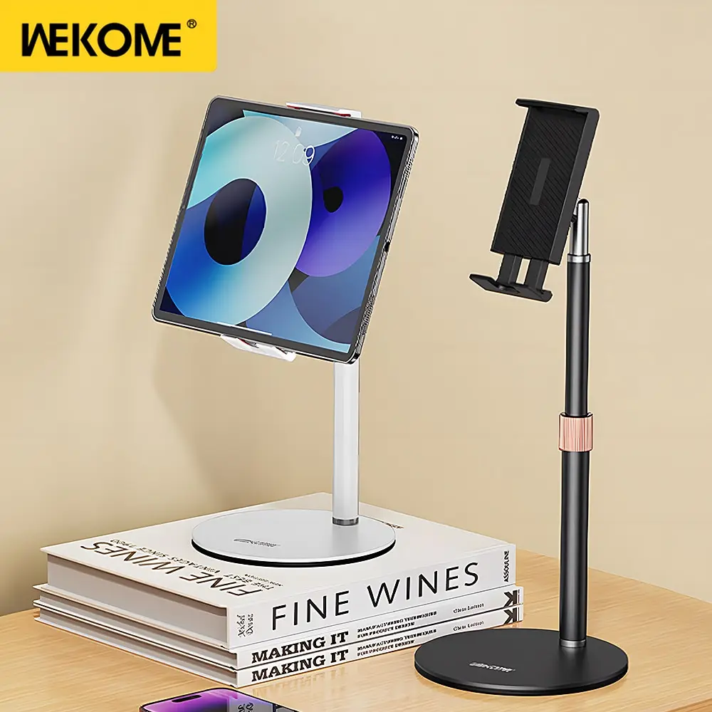 WEKOME Phone Stand Holder Metal 360° Adjustable Holder for iPad Pro 11' Air Mini Xiaomi Tablet Samsung S23 Cellphone Accessories