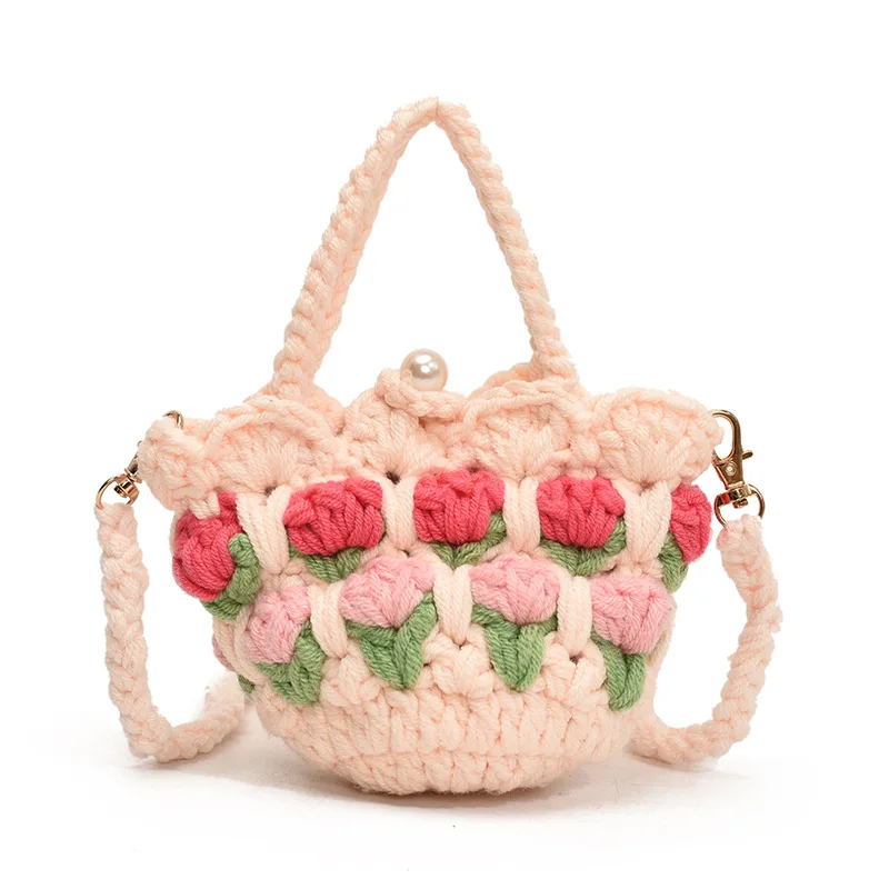 Sweet Mini Children Crossbody Bags for Girl Cute Flower Purse and Handbags Shoulder Bag Mother Kids Bags for Girl Сумка Женская view 5