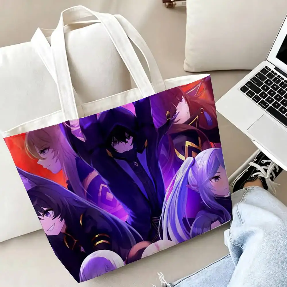 Isekai Anime The Eminence in Shadow Printed Canvas Tote Bag Shoulder Bag Commuter Mommy Shopping Bag