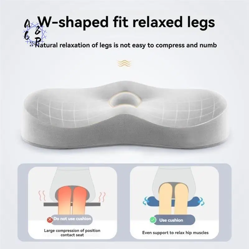 

A68P-Memory Foam Pillow Cushion Chair Cushion Protection Hip Butt Seat Cushion Office Chair Cushion Long-Sitting