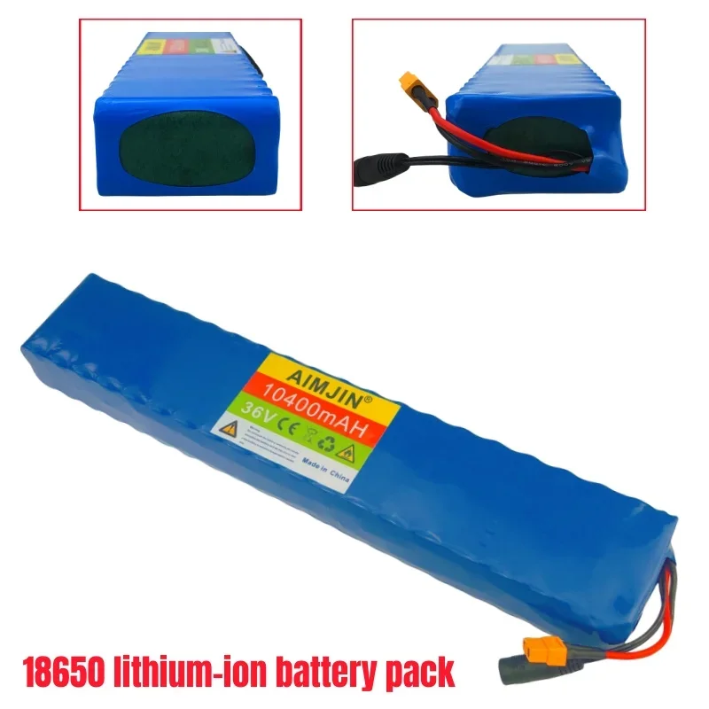 10S4P 36V 10400mAh akumulator litowy do skutera elektrycznego 18650 akumulator 36V 10.4Ah akumulator do skutera elektrycznego