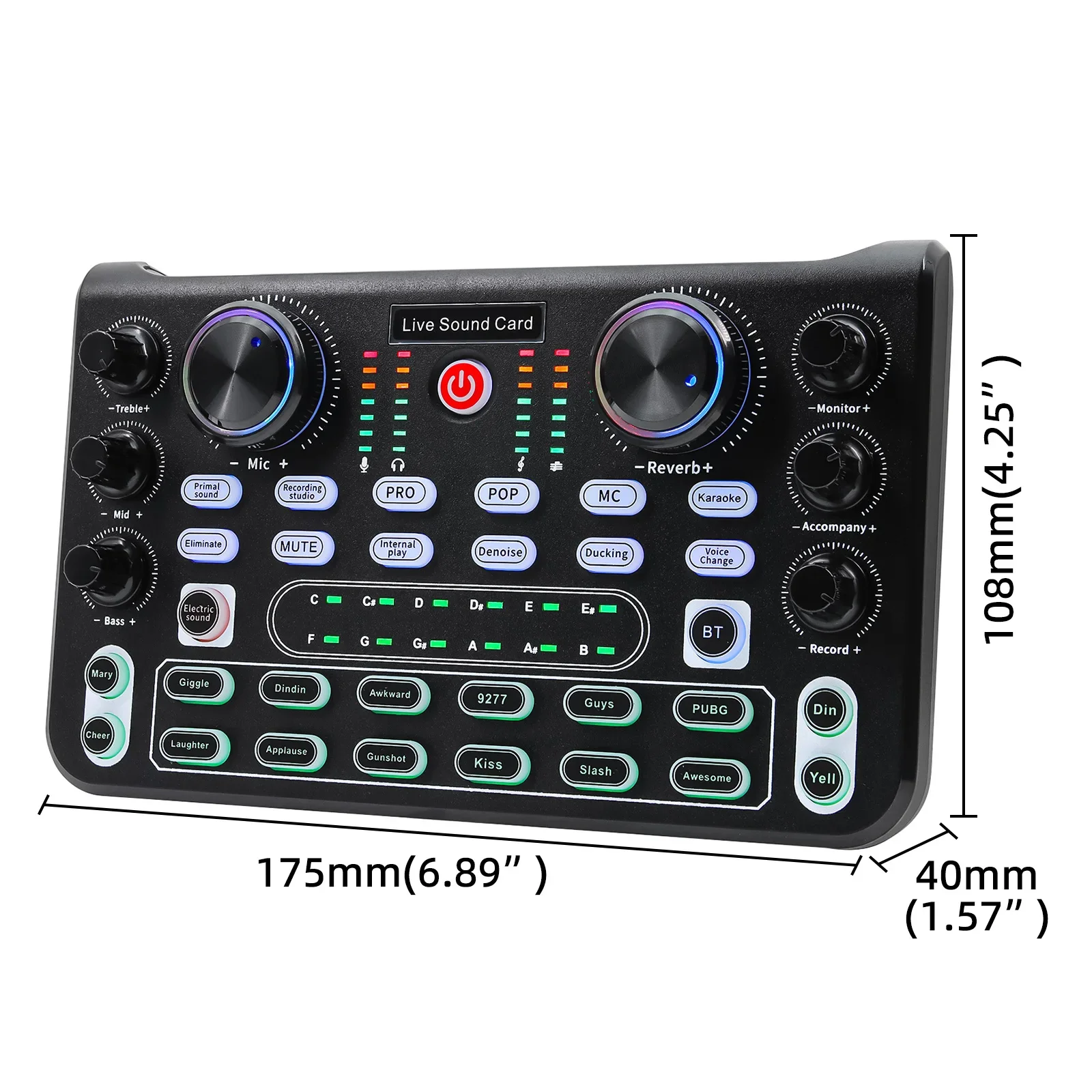 HD X60 Sound Card English Version Professional Audio Mixer for Karaoke Broadcast KTV Singing Live Sound Mixer Hot Sale New 2025