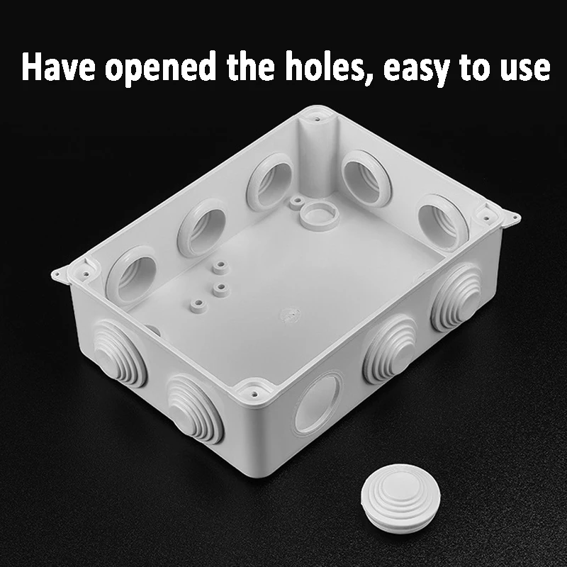 Ra/Rt Abs Waterdichte Doos Elektrische Project Junction Case Behuizing Controle Kabel Aansluiting Verdeelkast Shell Caja W Gaten