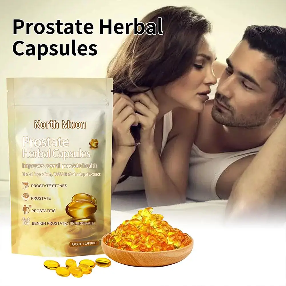 Prostate Herbal Capsules For Man 7pcs Relieve Male Prostatitis Discomfort Body Care Capsules Personal Health Care