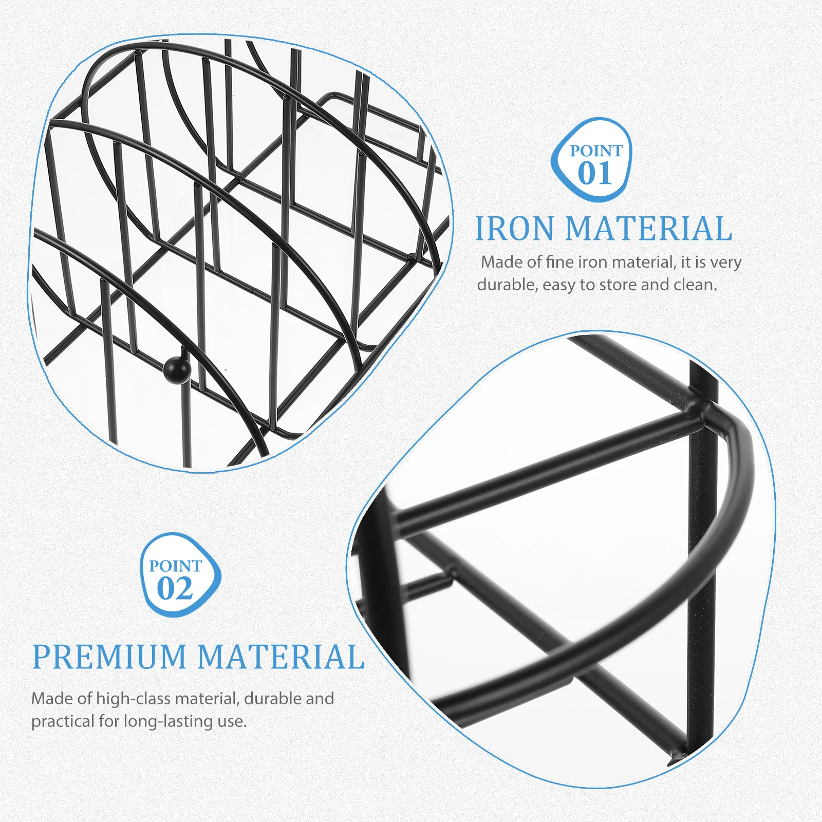 

Iron-Art Serving Rack 3-Tier Kitchen Storage Organizer For Spice Bottles Condiments Plates Tiered Stand Multi-Function