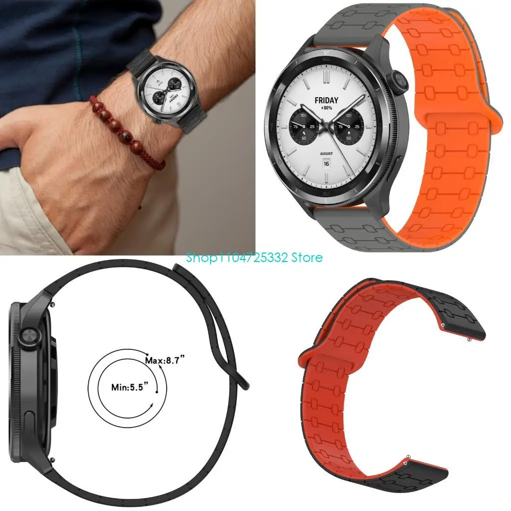 Correas magnéticas hebilla correa reloj las siliconas P5EA para modelo múltiple Smartwatch