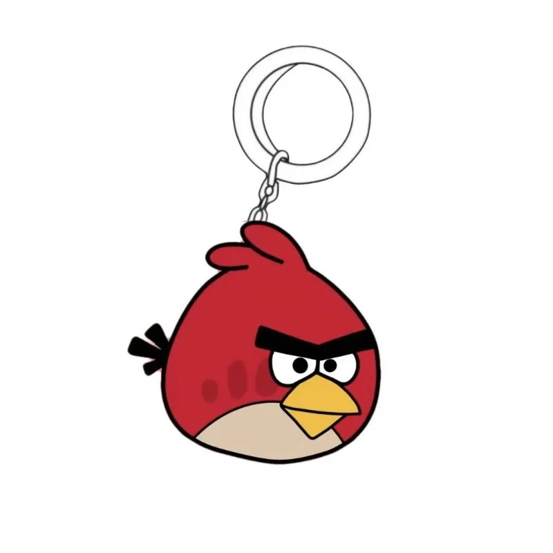 Angry Birds red Chuck Bomb Leonard cartoon cute anime movie character acrylic keychain personalized creative school bag pendant