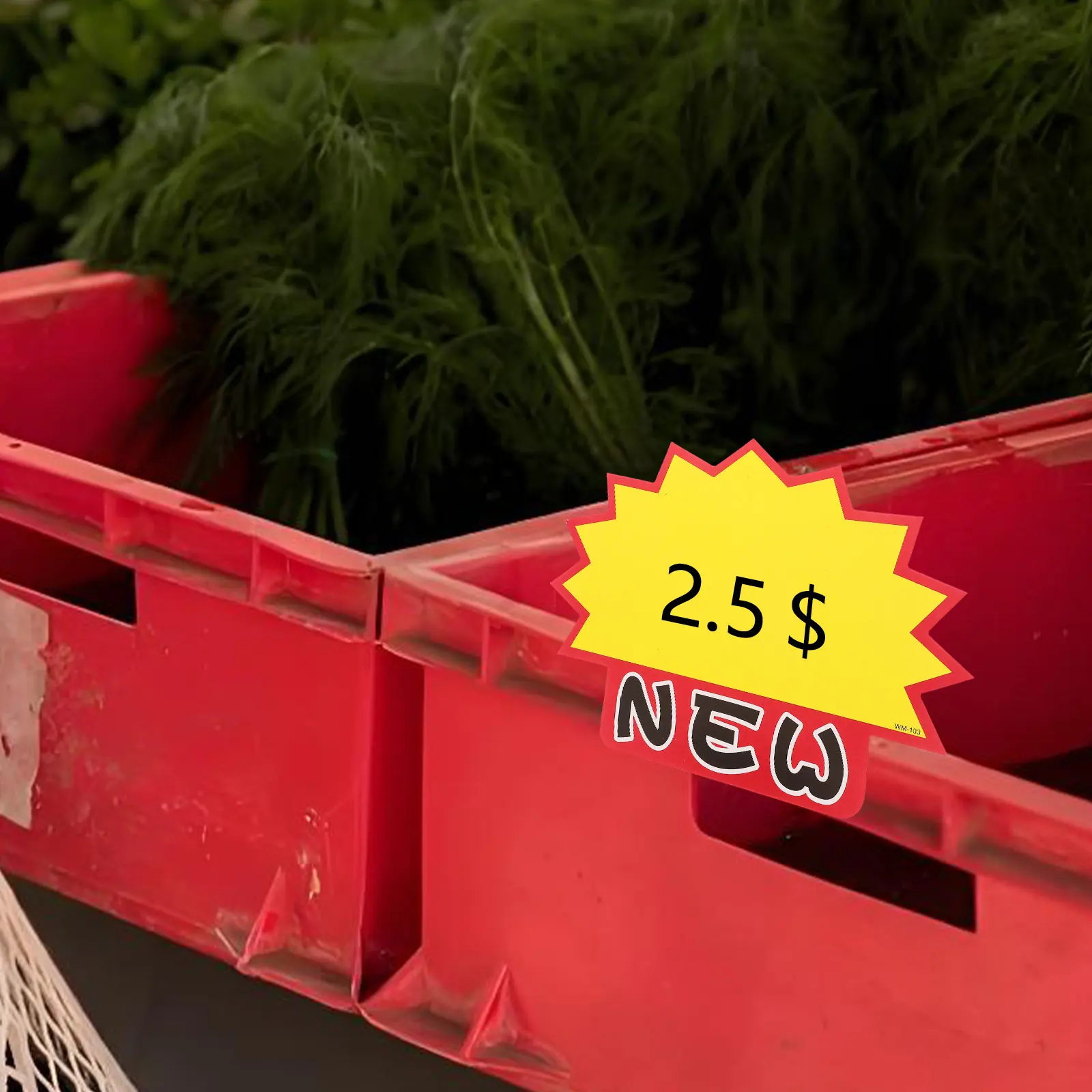 

100Pcs Vibrant Burst Price Tags Blank Retail Display Signs for Supermarket Store Sale Decorations Yard Sale Supplies Write on