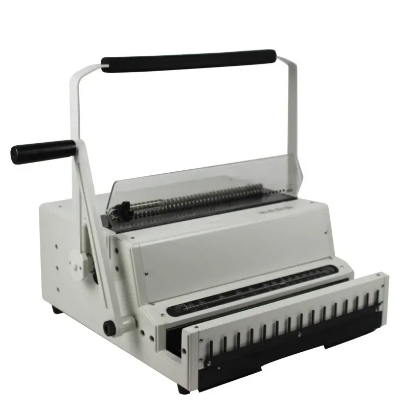 MW600D Iron Ring Binding Machine Loose-leaf hole punch Coil book binding 2:1/3:1 binding machine