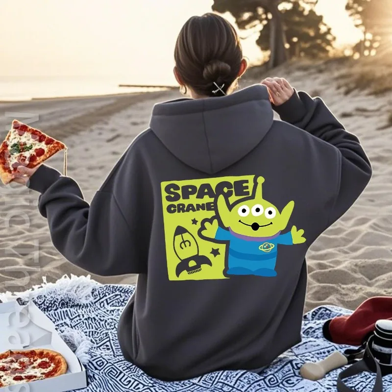 Disney Toy Story 3 yeux Alien motif sweat à capuche femmes automne et hiver nouveaux hommes et femmes décontracté mode Streetwear