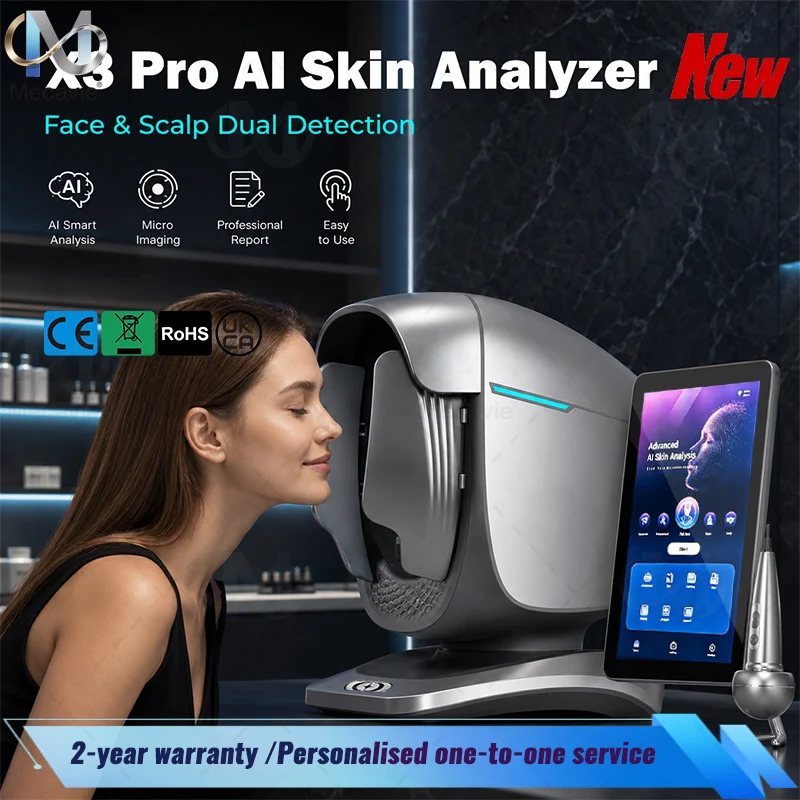 Portable 3D AI Scanner Camera Device Facial Test Skin Face Analysis Machine Skin Analyzer Machine Faling AI Skin Analyzer