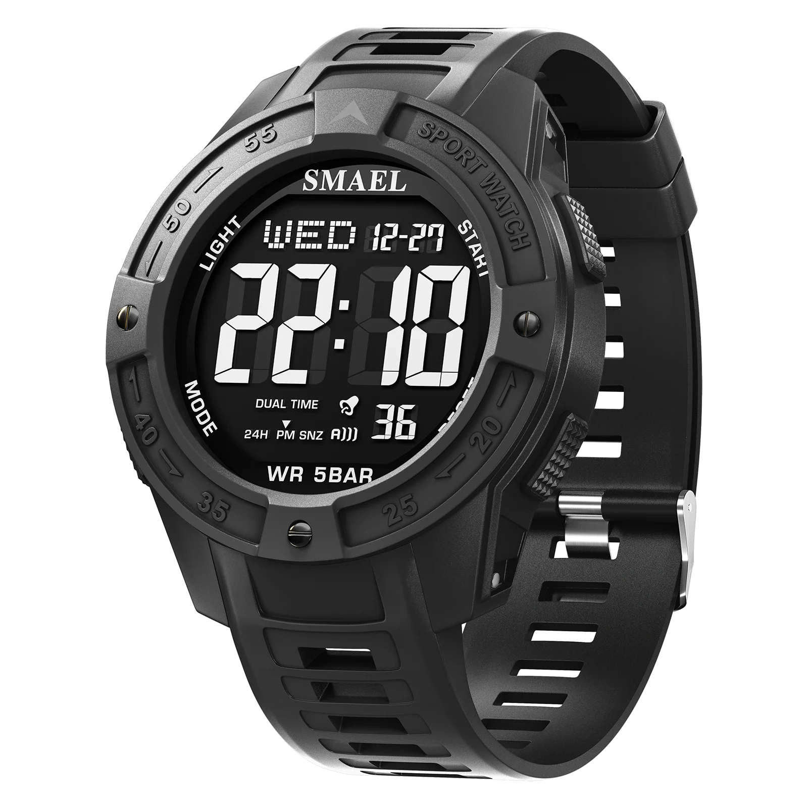 

Бренд SMAEL 8126, водонепроницаемые часы с дропшиппинг, будильник, ночник, молодая мода, деловые кварцевые спортивные наручные часы