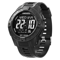 SMAEL Brand 8126 Waterproof Dropshipping Watch Alarm Clock night light Young Fashion business Quartz Sport Wristwatches