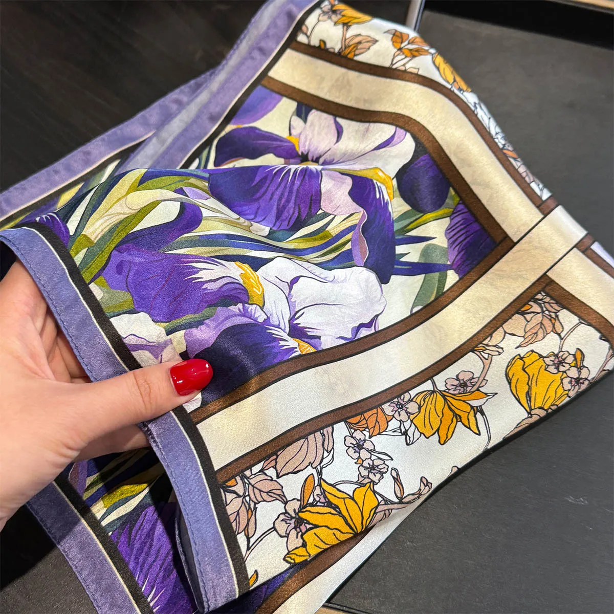

Hot Sale 100% Pure Silk Scarf Women Neck Hair Foulard Square Headband Scarves Bandana Fashion New Hijab Scarves Pashmina шарфы