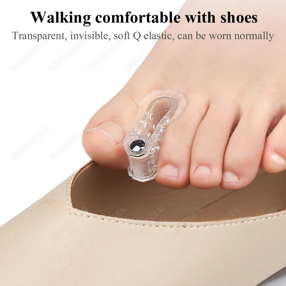 WINRUOCEN Magnet Orthopedic Foot Big Toe Spreader Separator Bunion Hallux Thumb Finger Correction Straightener Foot Care Tool