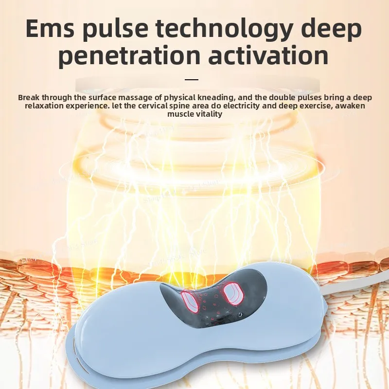 Домашняя массажная подушка для кривой, коррекция, защита шеи и плеч, инфракрасная интеллектуальная подушка для массажа шейки матки