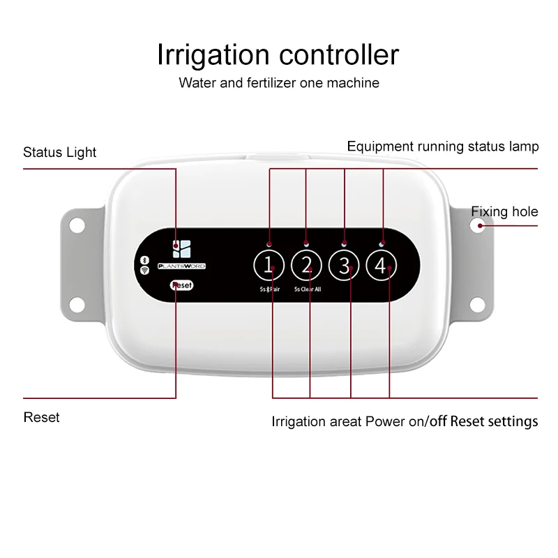 12V inteligentne Wifi Bluetooth urządzenie do podlewania 8 zaworów czujnik wilgotności gleby 2 Cal