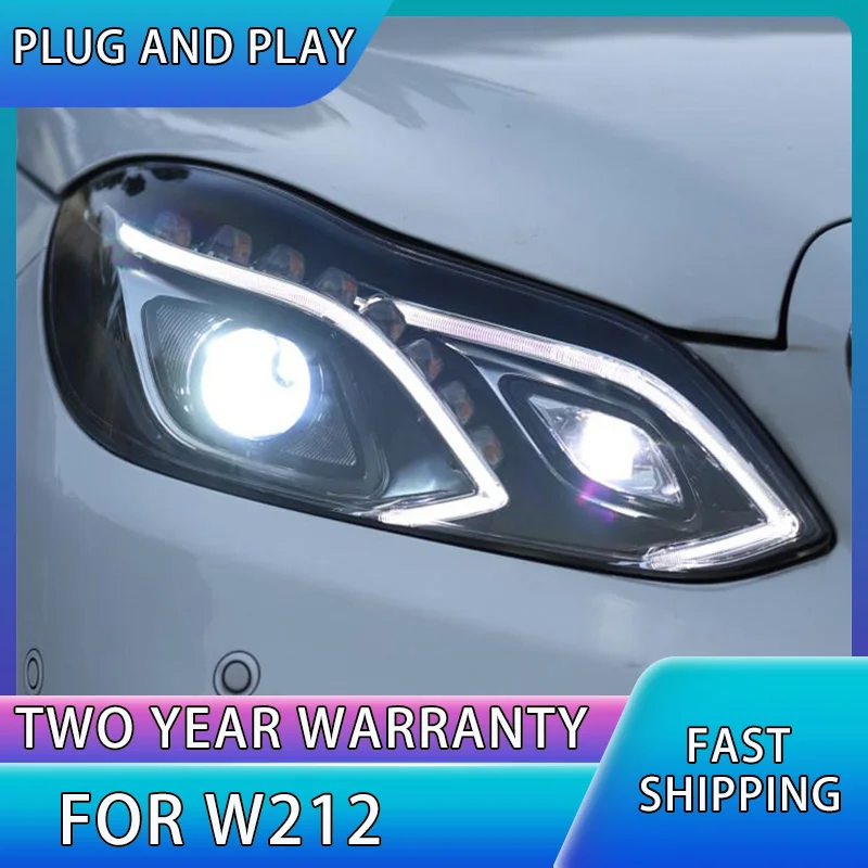 Car Styling Head Lamp for W211 Headlights 2009-2016 W212 E200 E300 E260 LED Headlight LED DRL Hid Bi Xenon Auto Accessories