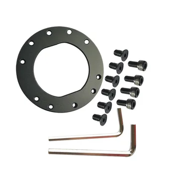 Espaciado de orificios de 70 mm a placa adaptadora Fanatec QR2 para volantes Material de aleación de aluminio, mecanizado CNC y anodizado.