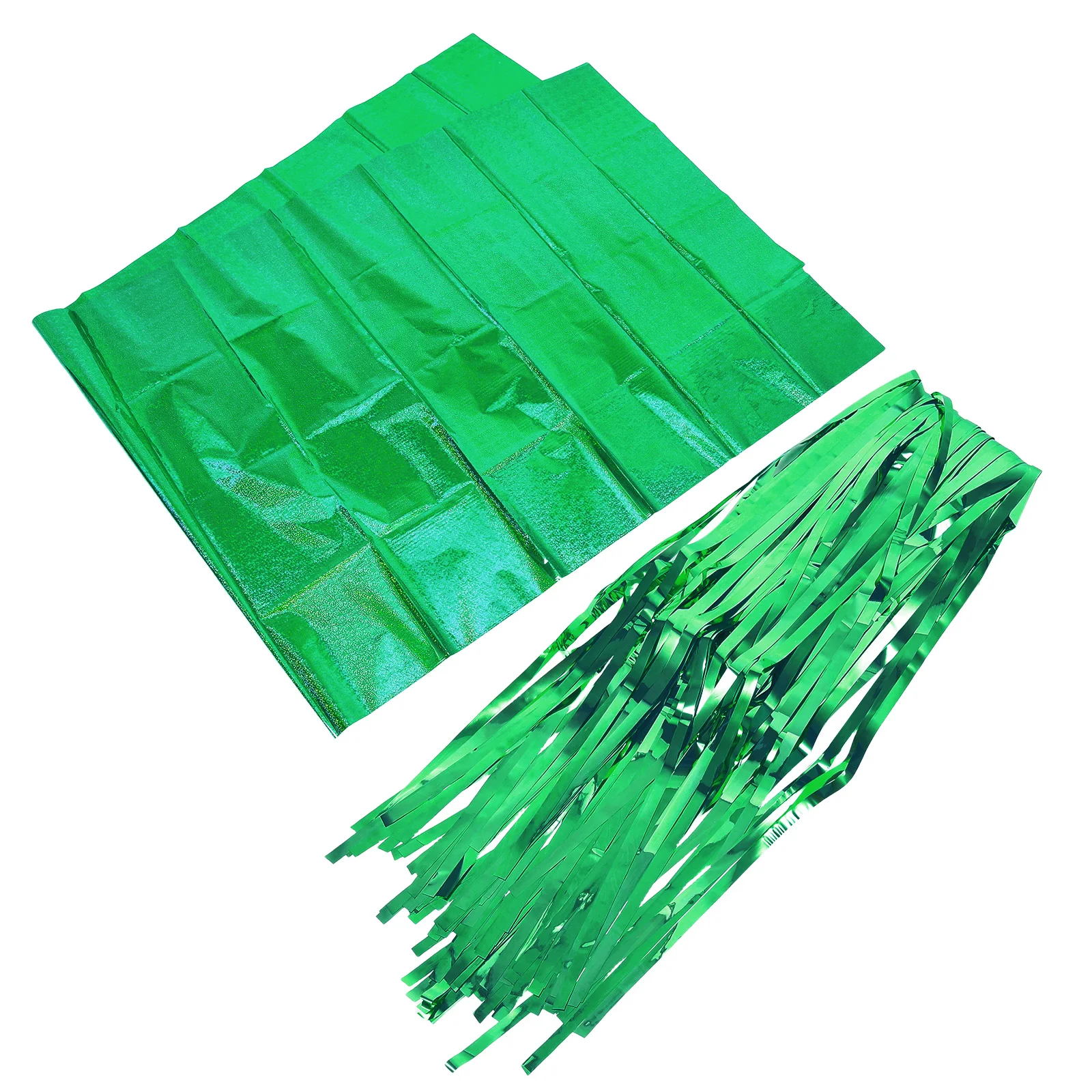 

1set 1Set Bad Witch Party Decorations Holographic Sequin Floral Tablecloth Rain Fringe Backdrop For Halloween Birthday Wedding