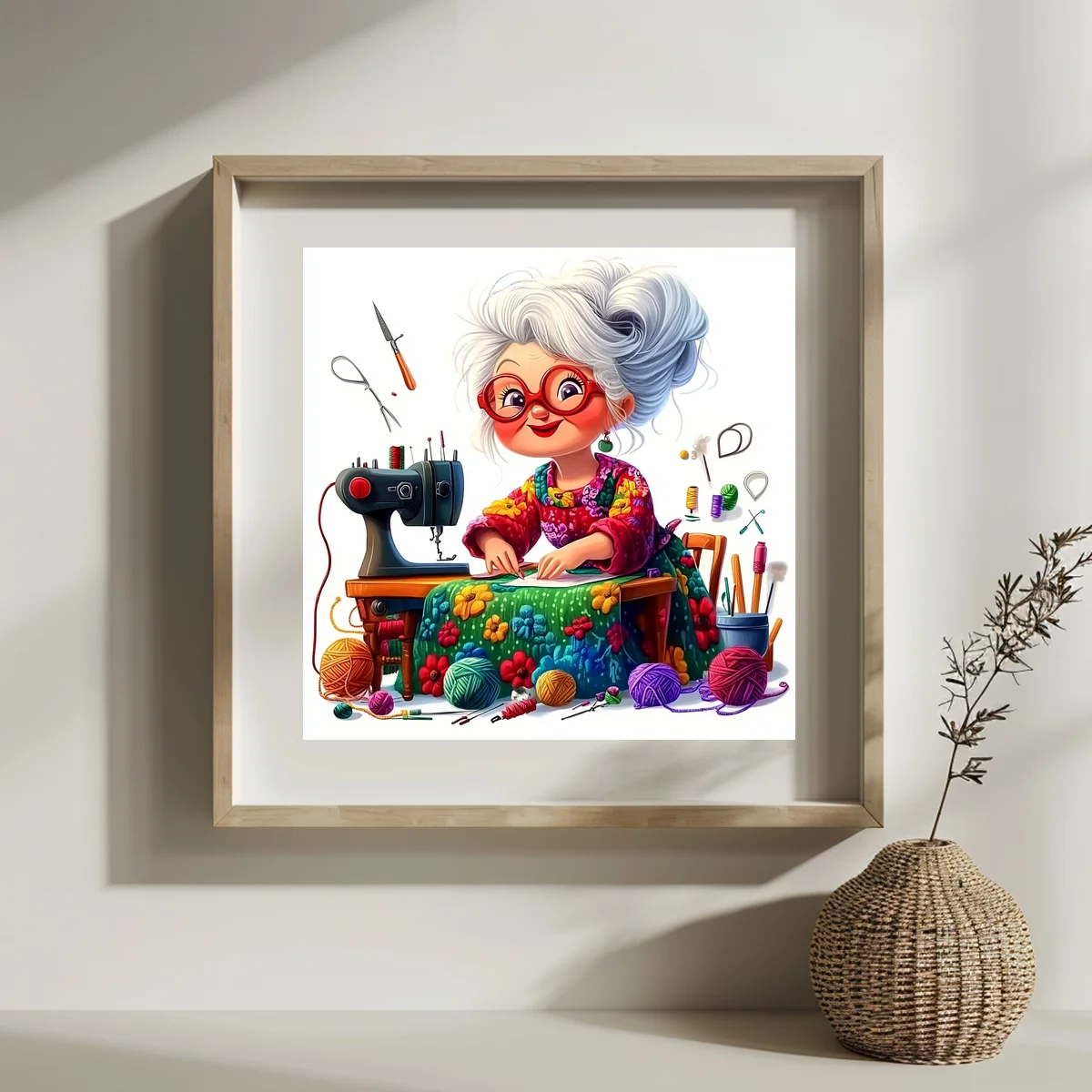 1 Stück 30x30 cm/11,8 Zoll, 11Ct/14Ct Kreuzstich-Set, DIY Valentinstagsgeschenk, Stickerei-Set für Festlichkeiten, zum Nähen für Oma – Detail 2