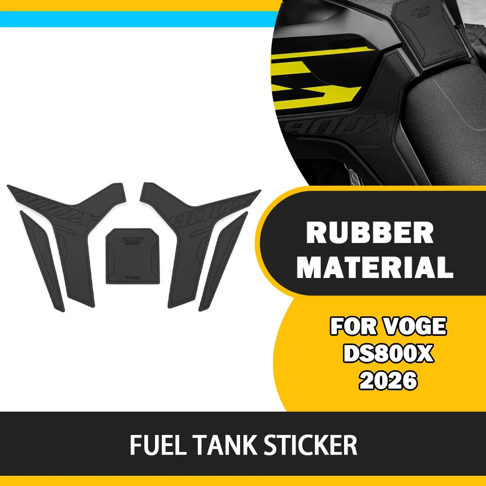 For VOGE VO GE DS800X DS 800X DS800 X 2026 Motorcycle Non-slip Side Fuel Tank Stickers Waterproof Pad Rubber Sticker Accessories