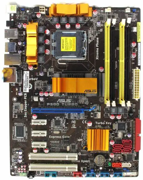 

Материнская плата ASUS P5QD Turbo LGA 775 Intel P45 DDR2 16 ГБ ATX с поддержкой двухъядерного процессора Celeron E1500 E3400 E6700 450