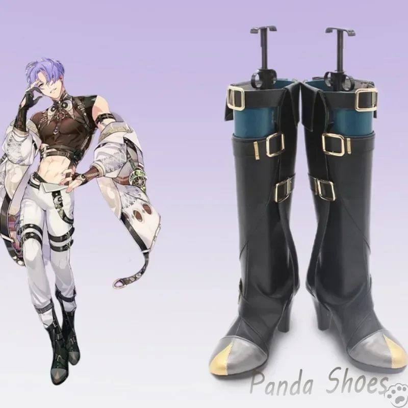 

Kuya Nu Carnival Косплей Обувь Аниме Игра Cos Длинные Сапоги Nu Carnival Kuya Косплей Костюм Опора Обувь для Хэллоуина