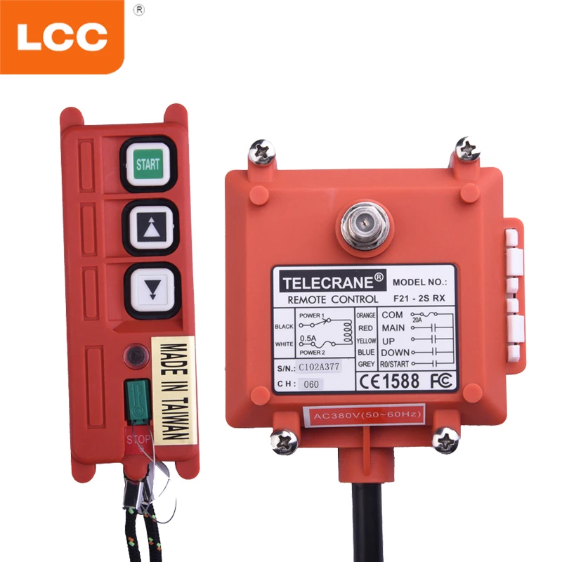 Control remoto industrial de control remoto de grúa de camión TLF F21-2S para bomba de hormigón inalámbrica