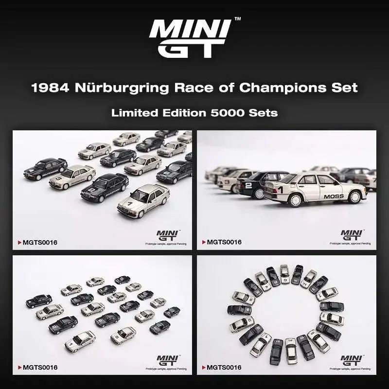 

PreSale MINIGT MGTS0016 1:64 Mercedes Benz 190E 1984 Nürburgring Race Of Champions 20 Pieces Per Set Diecast Car Model