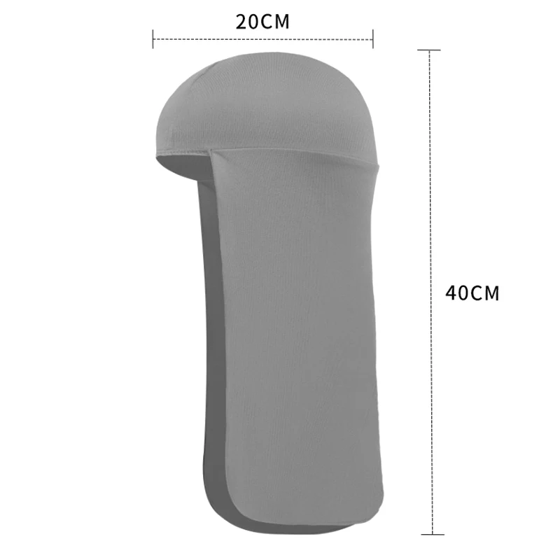 Outdoor-Sonnenschutz-Kapuzenschal, Balaclava, Nackenwärmer, Schnelltrocknend, Atmungsaktiv, für Angeln und Radfahren, Gesichtsschutz, Kapuzenmützen-Innenfutter – Detail 3