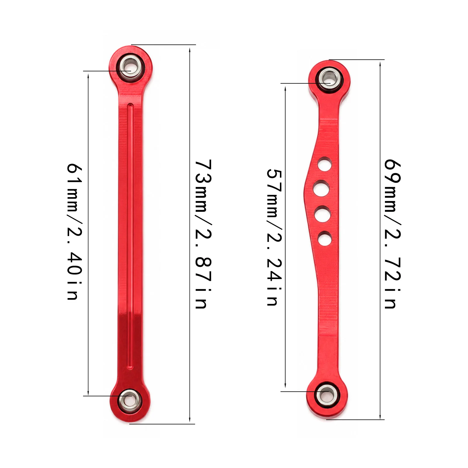 WPL Aluminum Metal Steering Linkage Front Rear Fixed Pull Rod Set For 1 16 Scale C64 Hilux RC Car Upgrade Parts