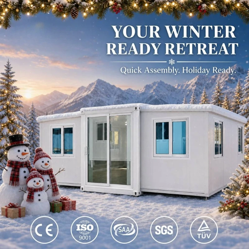 Ready 3 Hours 20Ft 30Ft 40Ft Expandable Prefab Steel Structure Container House 3 4 5 Bedroom Mobile/Movable Office Building