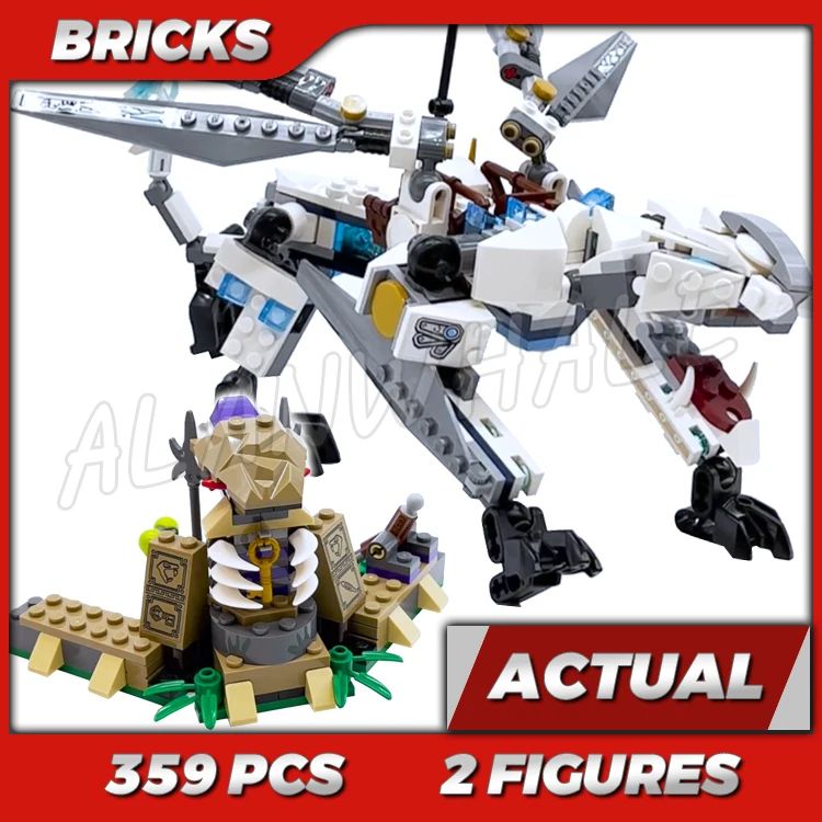 

359pcs Shinobi Monstrous Armored Titanium Dragon Anacondrai outpost 10323 Building Block toy Compatible with Bricks