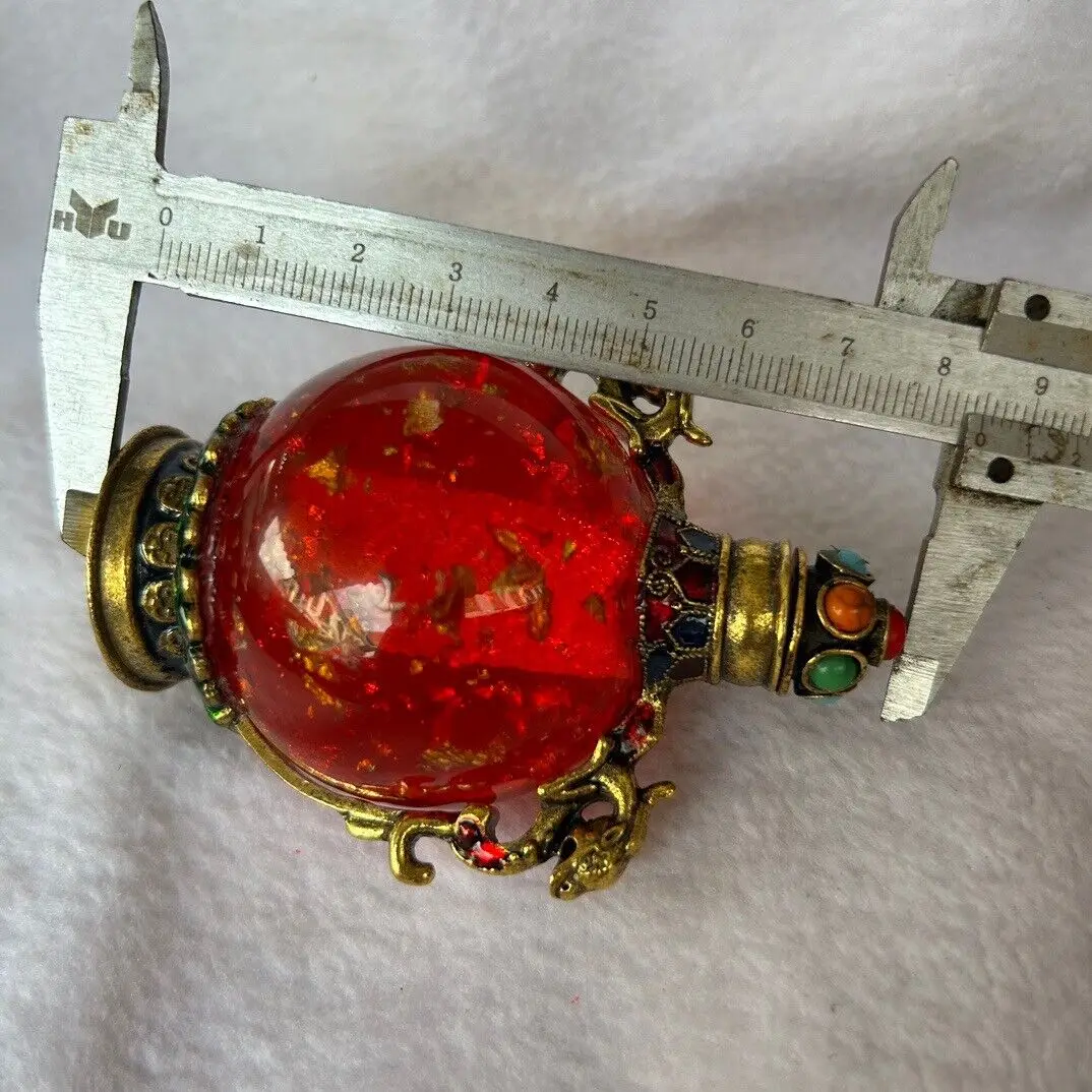 Rare China Antique Agate Jade Snuff Bottle Classical Ornament Collection view 6