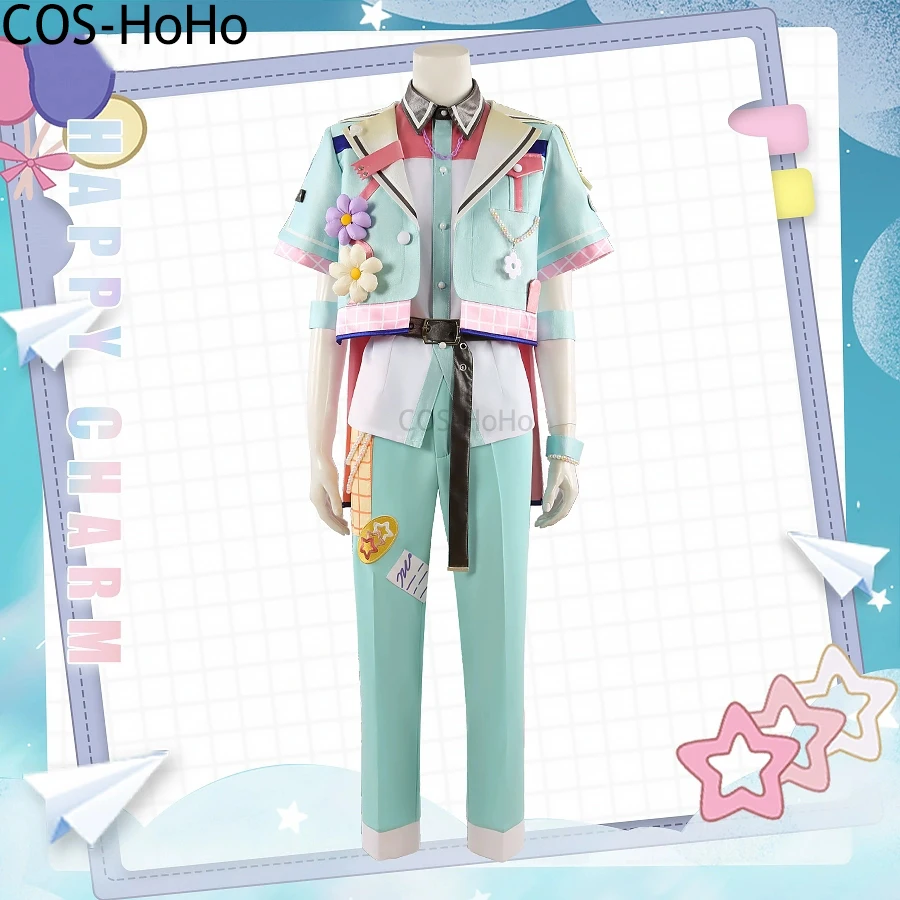 COS-HoHo Ensemble Stars Happy Charm Akehoshi Subaru/Harukawa Sora/Sazanami Jun Game Suit Cosplay Costume Halloween Party Outfit