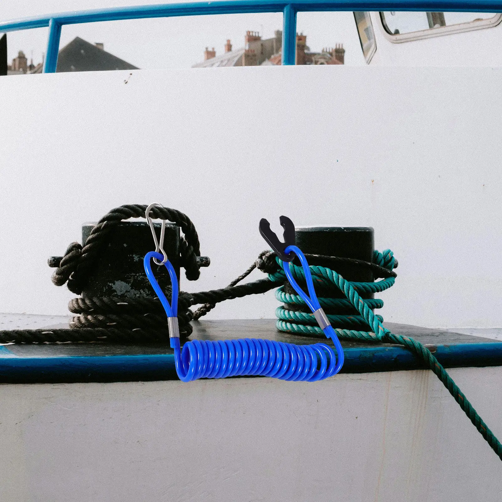

Boat Engine Safety Cord Marine Stop Switch Emergency Pull Lanyard ABS Floating Wrist Strap Kill Switch for Outboard Motor