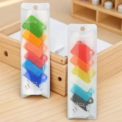 

12pcs Plastic File Clips Household Sealing Clips Multi-Function Office Accessory Portable File Sorting Clamp For Bills Notes